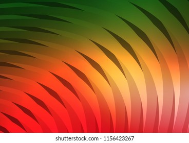 Light Green, Red vector pattern with narrow lines. Blurred decorative design in simple style with lines. The template can be used as a background.