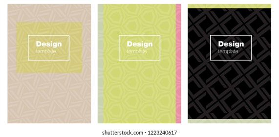 Light Green, Red vector pattern for magazines. Booklet with textbox on colorful abstract background. Pattern for business books, journals.