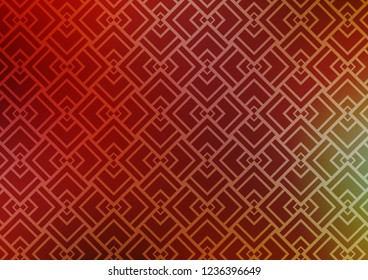 Light Green, Red vector pattern with narrow lines. Glitter abstract illustration with colored sticks. Best design for your ad, poster, banner.