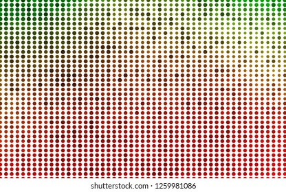 Light Green, Red vector pattern with spheres. Blurred decorative design in abstract style with bubbles. Pattern for beautiful websites.