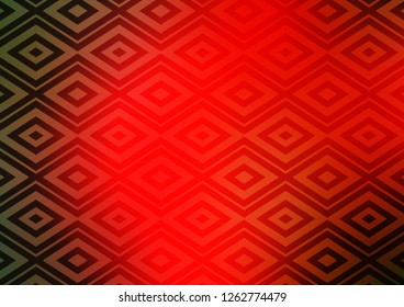 Light Green, Red vector pattern with lines, rectangles. Colorful decorative design in simple style with lines, rhombuses. Pattern for websites, landing pages.