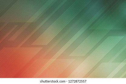 Light Green, Red vector pattern with sharp lines. Modern geometrical abstract illustration with Lines. Best design for your ad, poster, banner.