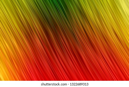 Light Green, Red vector pattern with lamp shapes. Modern gradient abstract illustration with bandy lines. Marble design for your web site.