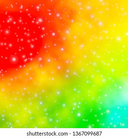 Light Green, Red vector pattern with abstract stars. Modern geometric abstract illustration with stars. Pattern for new year ad, booklets.