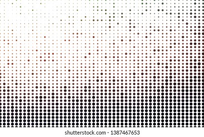 Light Green, Red vector pattern with spheres. Abstract illustration with colored bubbles in nature style. Pattern for ads, leaflets.