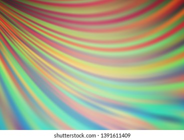 Light Green, Red vector pattern with lamp shapes. A sample with blurred bubble shapes. The best blurred design for your business.