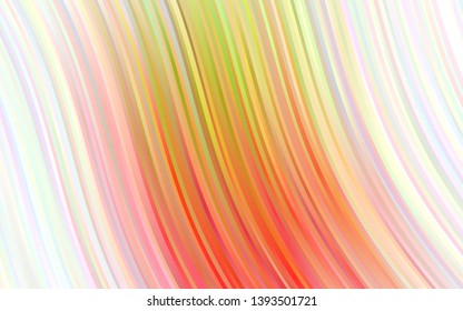 Light Green, Red vector pattern with liquid shapes. Modern gradient abstract illustration with bandy lines. Marble design for your web site.