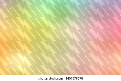 Light Green, Red vector pattern with sharp lines. Glitter abstract illustration with colorful sticks. Best design for your ad, poster, banner.