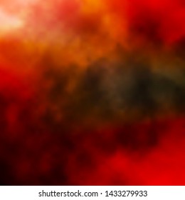 Light Green, Red vector pattern with clouds. Colorful illustration with abstract gradient clouds. Colorful pattern for appdesign.