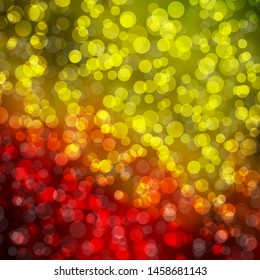 Light Green, Red vector pattern with circles. Modern abstract illustration with colorful circle shapes. Design for posters, banners.