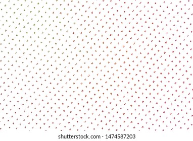 Light Green, Red vector pattern with ABC symbols. Shining illustration with ABC symbols on abstract template. Pattern for ads, poster, banner of books.