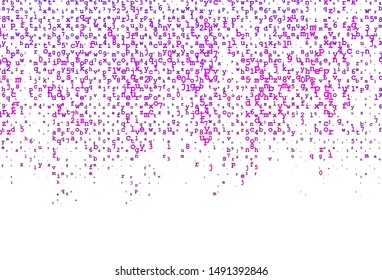 Light Green, Red vector pattern with ABC symbols. Colored alphabet signs with gradient on white background. Best design for your ad, poster, banner of college.