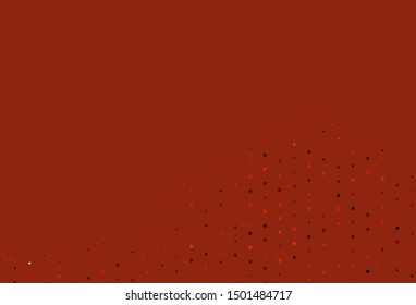 Light Green, Red vector pattern with spheres. Glitter abstract illustration with blurred drops of rain. Pattern for ads, leaflets.