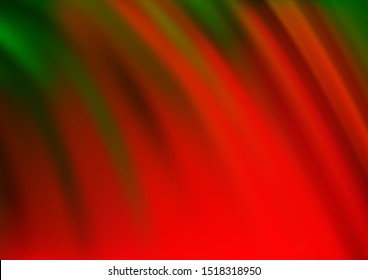 Light Green, Red vector pattern with lamp shapes. A vague circumflex abstract illustration with gradient. Marble design for your web site.
