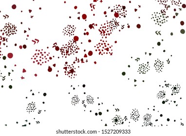 Light Green, Red vector pattern with random forms. Illustration with colorful gradient shapes in abstract style. Best smart design for your business.
