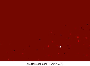 Light Green, Red vector pattern with spheres. Modern abstract illustration with colorful water drops. Design for posters, banners.