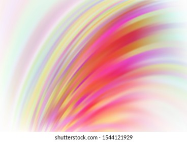 Light Green, Red vector pattern with lines, ovals. Creative illustration in halftone marble style with gradient. The best blurred design for your business.