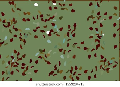 Light Green, Red vector pattern with chaotic shapes. Illustration with colorful gradient shapes in abstract style. Simple design for your web site.