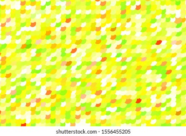 Light Green, Red vector pattern with spheres. Modern abstract illustration with colorful water drops. New template for your brand book.