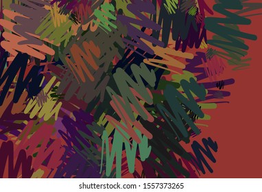 Light Green, Red vector pattern with sharp lines. Lines on blurred abstract background with gradient. Pattern for your busines websites.