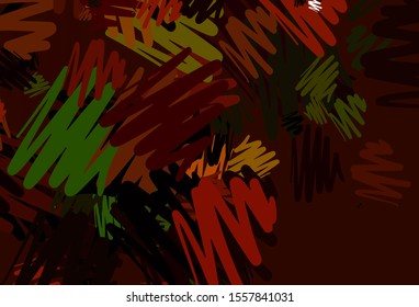 Light Green, Red vector pattern with sharp lines. Blurred decorative design in simple style with lines. Smart design for your business advert.