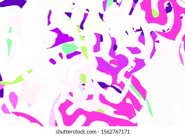 Light Green, Red vector pattern with random forms. Modern abstract illustration with colorful random forms. Modern design for your business card.