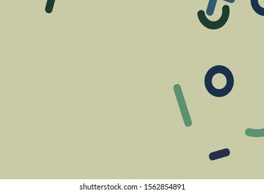 Light Green, Red vector pattern with Digit symbols. Modern geometrical illustration with numerals. Pattern for school, grammar websites.