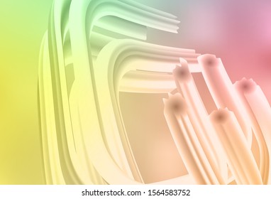 Light Green, Red vector pattern with wry lines. A completely new colorful illustration in simple style. Template for cell phone screens.