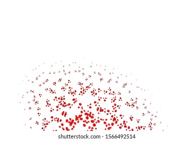 Light Green, Red vector pattern with lines, ovals. Shining illustration, which consist of blurred lines, circles. The template for cell phone backgrounds.