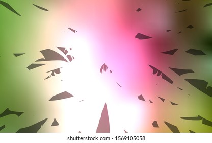 Light Green, Red vector pattern with sharp lines. Blurred decorative design in simple style with lines. Smart design for your business advert.