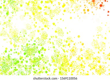 Light Green, Red vector pattern with random forms. Illustration with colorful gradient shapes in abstract style. Elegant design for wallpapers.