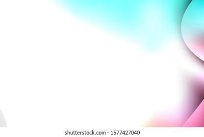 Light Green, Red vector pattern with liquid shapes. A completely new color illustration in marble style. The template for cell phone backgrounds.