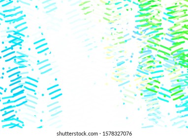 Light Green, Red vector pattern with sharp lines. Blurred decorative design in simple style with lines. Best design for your ad, poster, banner.