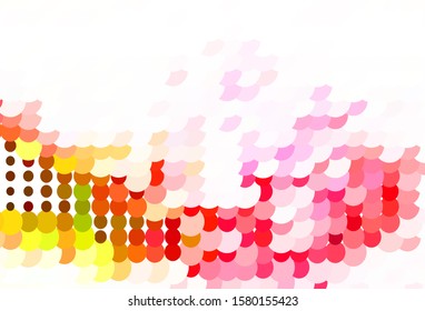 Light Green, Red vector pattern with spheres. Illustration with set of shining colorful abstract circles. Pattern for beautiful websites.