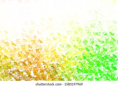 Light Green, Red vector pattern with random forms. Decorative design in abstract style with random forms. Elegant design for wallpapers.