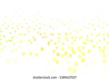 Light Green, Red vector pattern with spheres. Beautiful colored illustration with blurred circles in nature style. New template for your brand book.