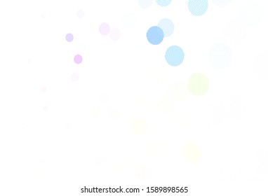 Light Green, Red vector pattern with spheres. Beautiful colored illustration with blurred circles in nature style. Design for poster, banner of websites.