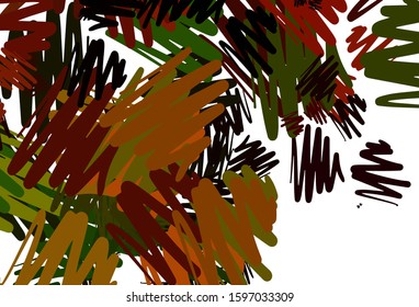 Light Green, Red vector pattern with sharp lines. Blurred decorative design in simple style with lines. Smart design for your business advert.