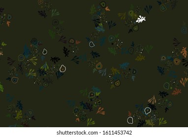 Light Green, Red vector pattern with random forms. Modern abstract illustration with colorful random forms. Simple design for your web site.