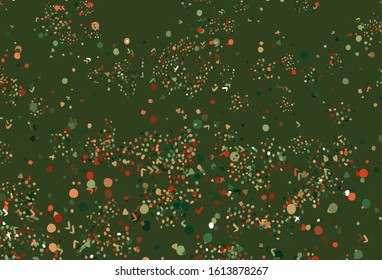 Light Green, Red vector pattern with random forms. Simple colorful illustration with abstract gradient shapes. Simple design for your web site.