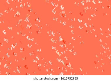 Light Green, Red vector pattern with 30, 50, 90 percentage signs. Shining colorful illustration with isolated selling prices. Backdrop for mega promotions, discounts.