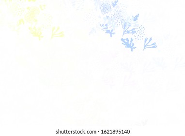 Light Green, Red vector pattern with random forms. Colorful chaotic forms with gradient in modern style. Simple design for your web site.