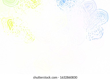 Light Green, Red vector pattern with random forms. Illustration with colorful gradient shapes in abstract style. Best smart design for your business.