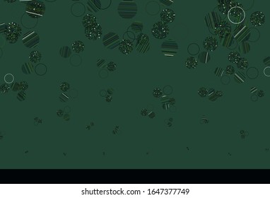 Light Green, Red vector pattern with spheres. Beautiful colored illustration with blurred circles in nature style. Pattern for ads, leaflets.