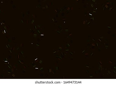 Light Green, Red vector pattern with sharp lines, dots. Blurred decorative design in simple style with lines. Pattern for ad, booklets, leaflets.