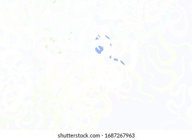 Light Green, Red vector pattern with random forms. Illustration with colorful gradient shapes in abstract style. Simple design for your web site.