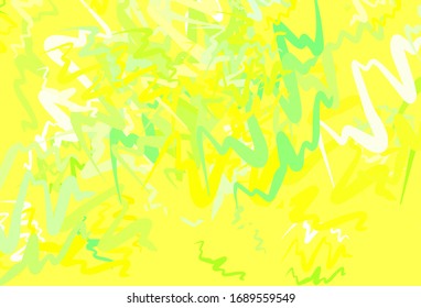 Light Green, Red vector pattern with lines. A shining illustration, which consists of curved lines. New composition for your brand book.