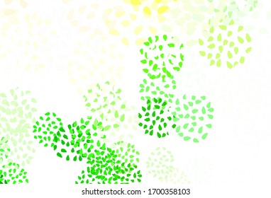 Light Green, Red vector pattern with random forms. Modern abstract illustration with colorful random forms. Elegant design for wallpapers.