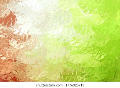 Light Green, Red vector pattern with random forms. Simple colorful illustration with abstract gradient shapes. Simple design for your web site.
