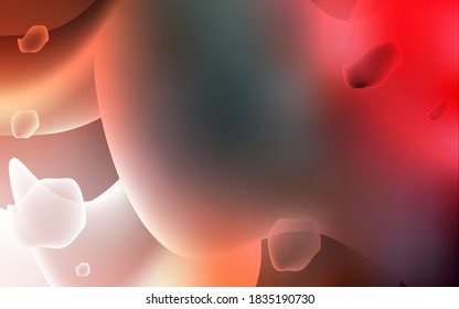 Light Green, Red vector pattern with lines, ovals. Colorful abstract illustration with gradient lines. A completely new memphis design for your business.